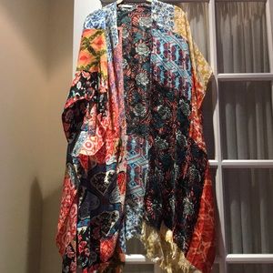 Free People Poncho Kimono